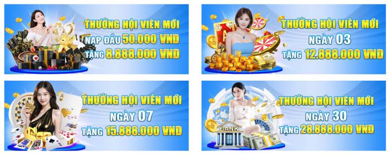 Khuyến Mãi VIN777 - Cơ Hội Nhận Thưởng Khủng Cho Hội Viên 2 Khuyến mãi dành cho thành viên mới